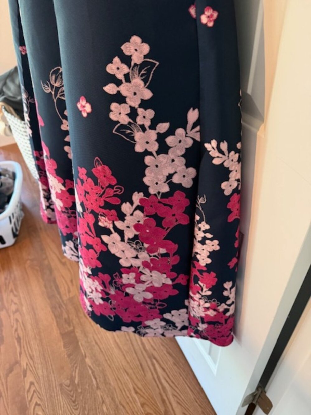 Adrianna Papell Floral Off-the-shoulder Dress, Size 10 - Picture 12 of 15
